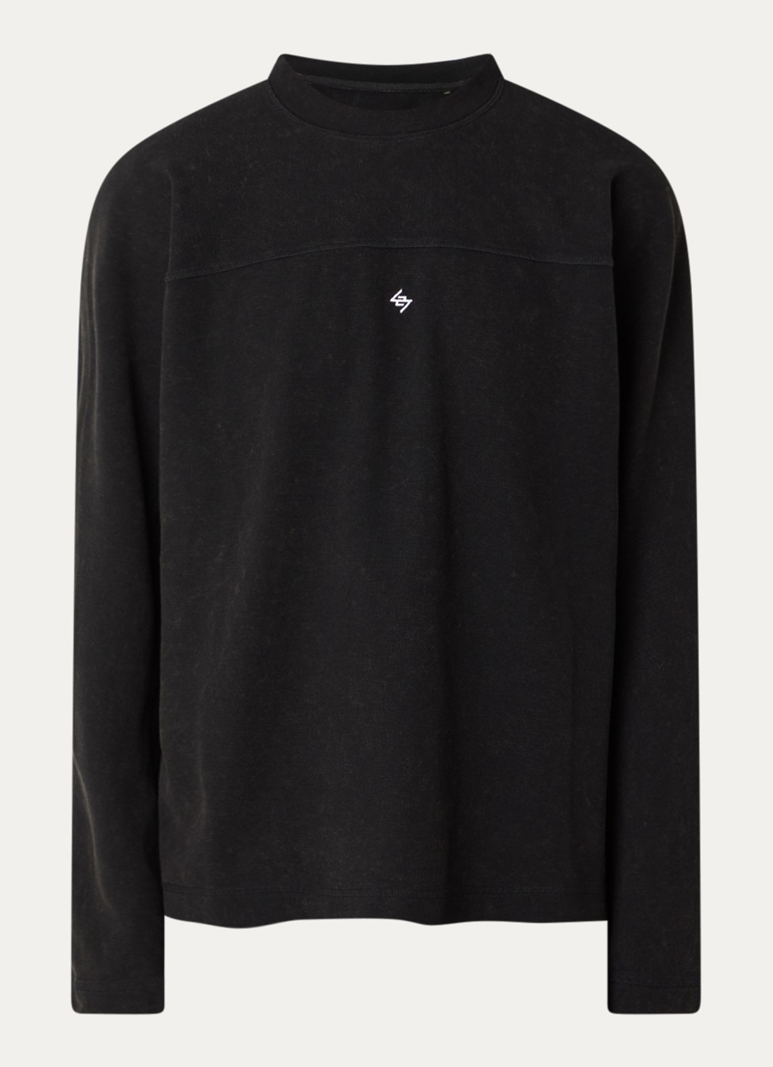 Represent 247 long sleeve met logo - voorkant 3 zwart