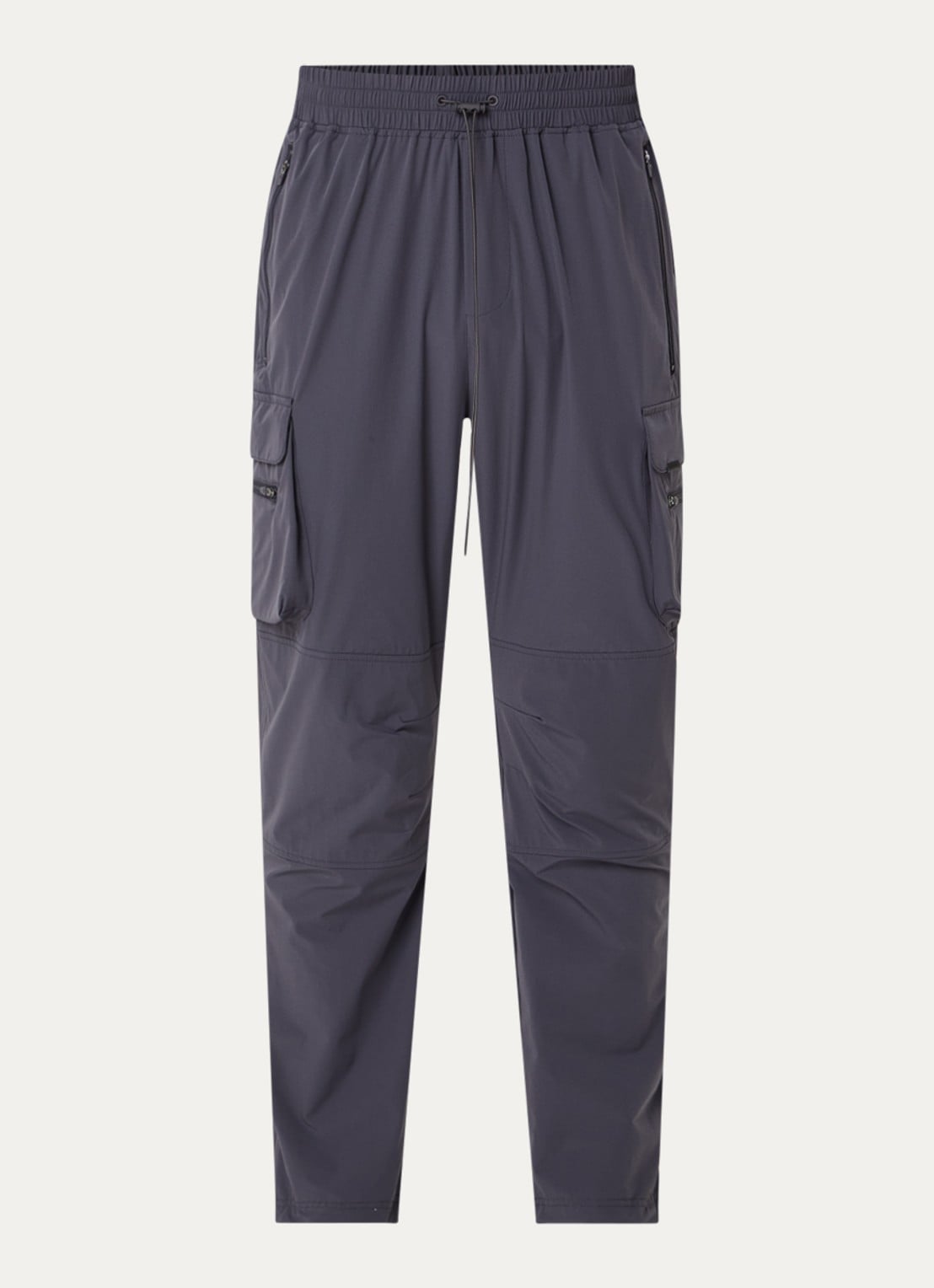 Represent 247 loose fit cargobroek met steekzakken - voorkant 3 antraciet