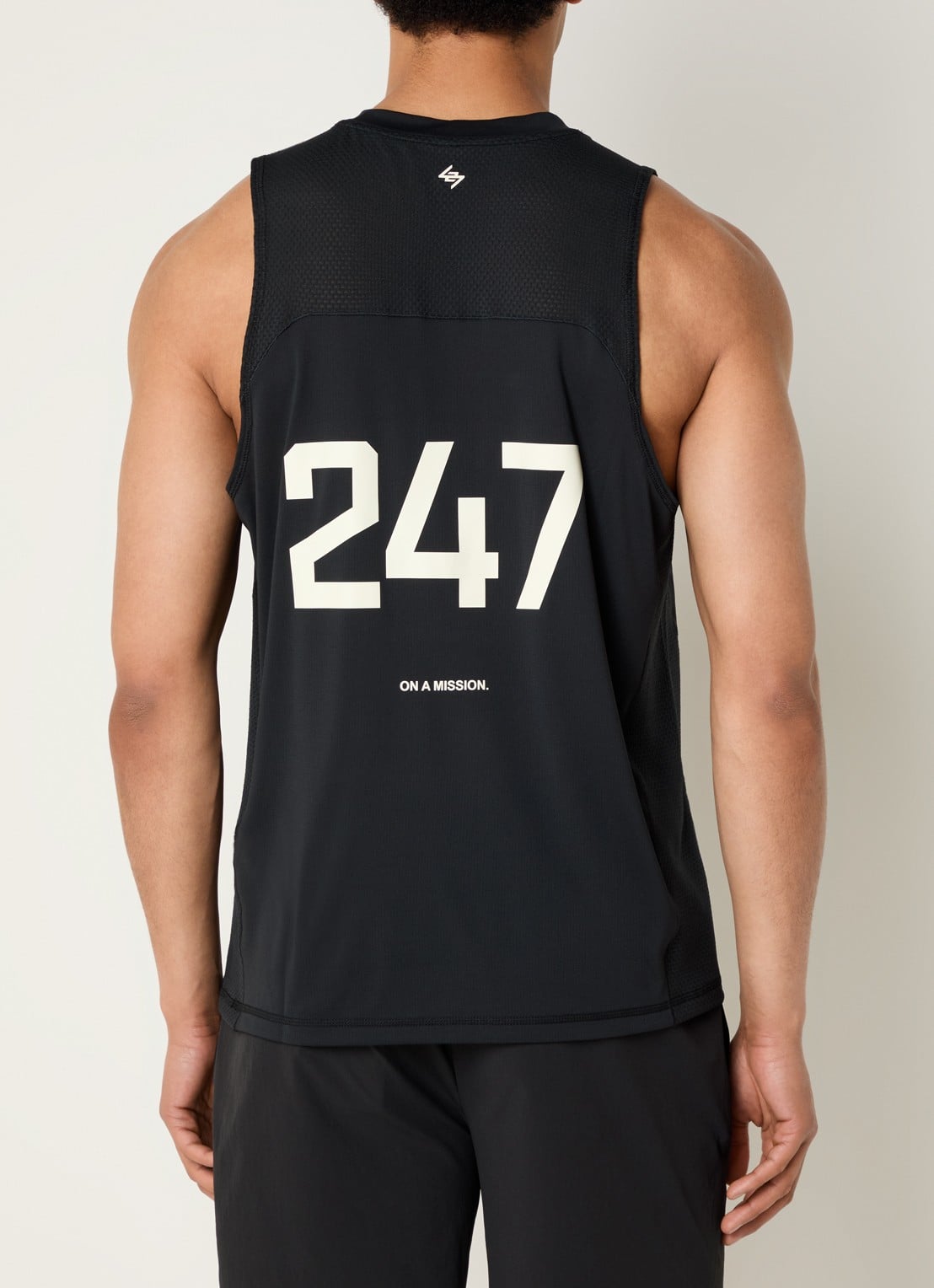 Represent 247 Numbers tanktop met logo- en backprint - detail 2 zwart
