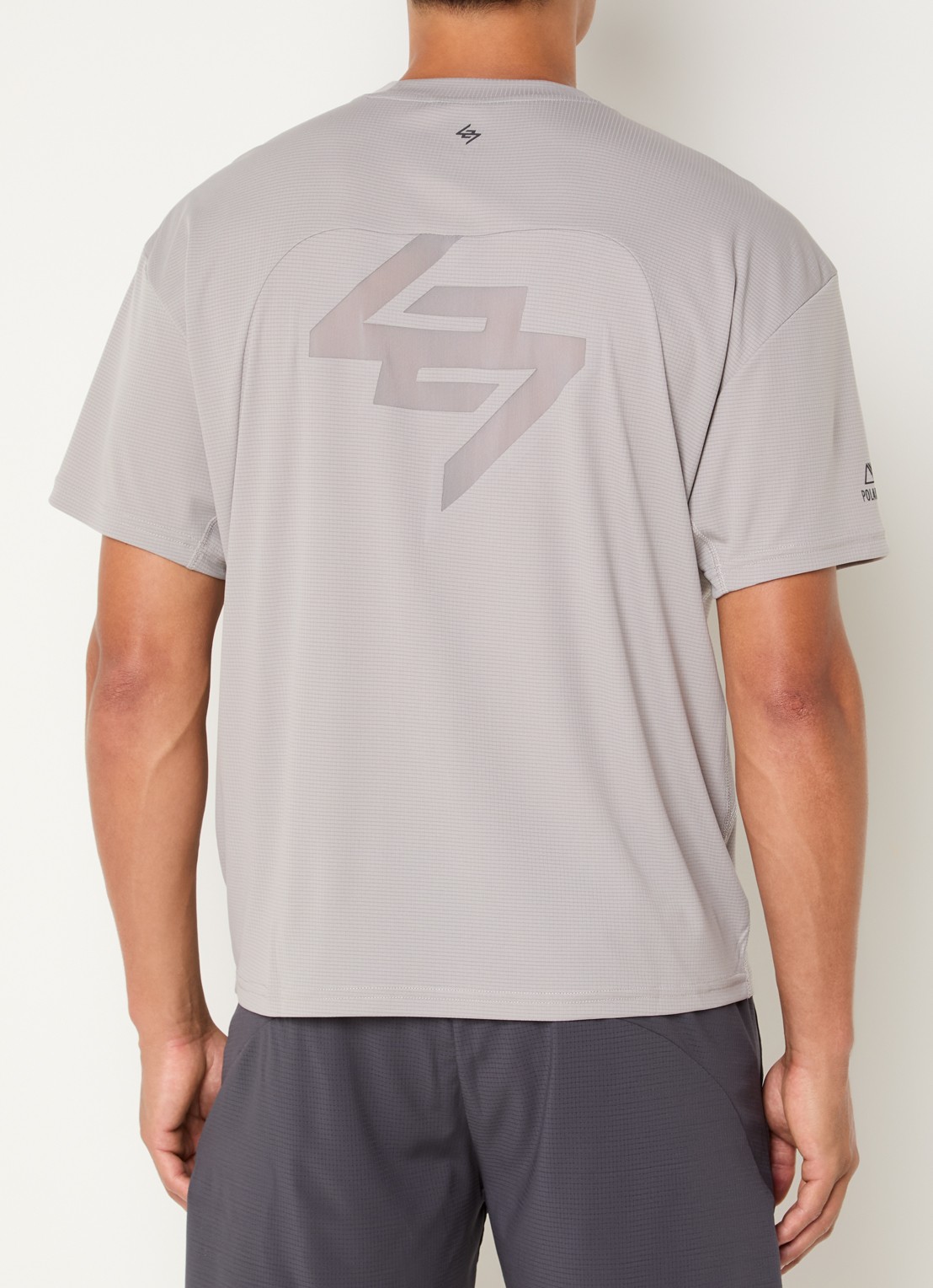 Represent 247 Power T-shirt met logoprint - detail 3 lichtgrijs
