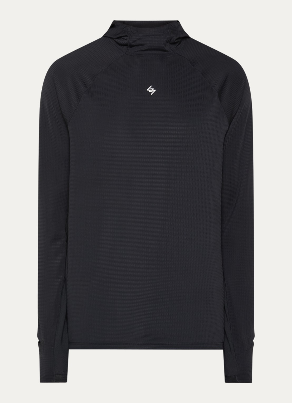 Represent 247 Ultra trui met capuchon en logo - voorkant 2 zwart