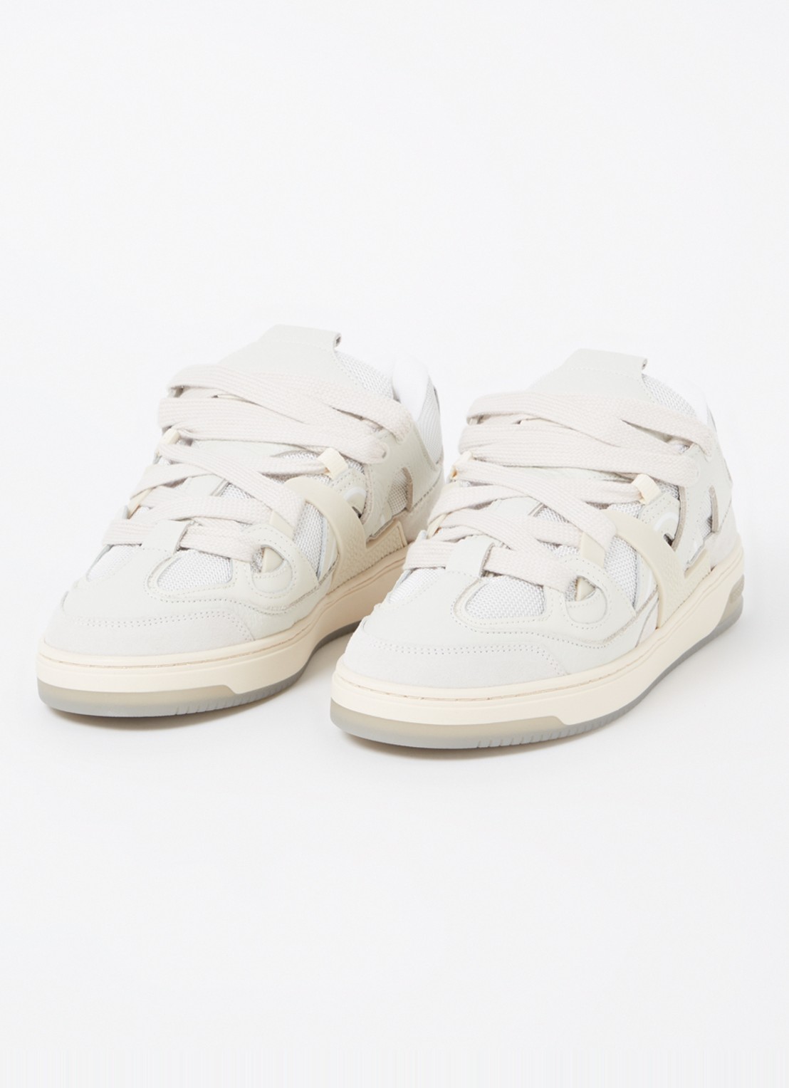 Represent Bully sneaker met suède en leren details - detail 2 lichtgrijs