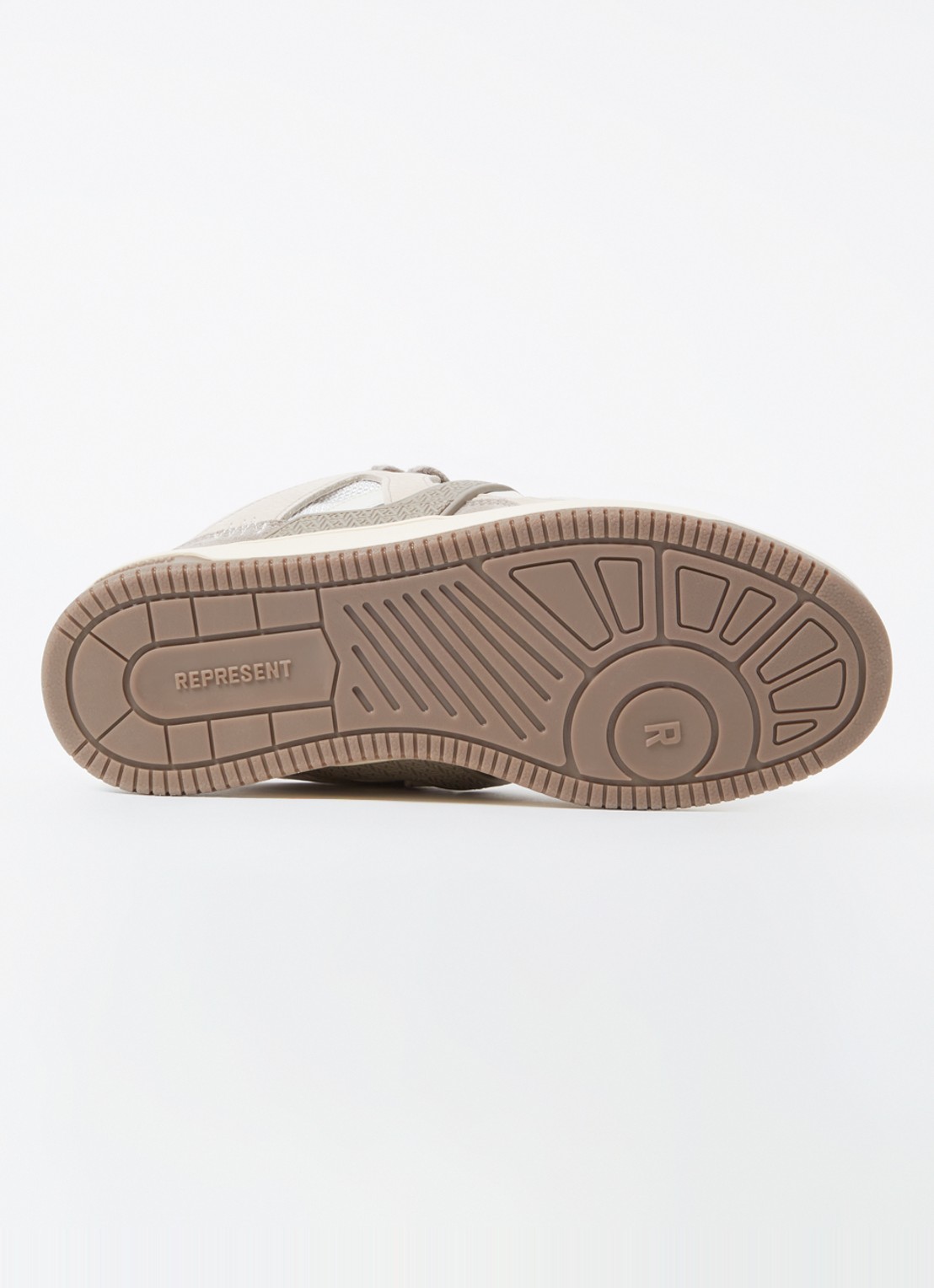 Represent Bully sneaker met suède en leren details - detail 3 beige