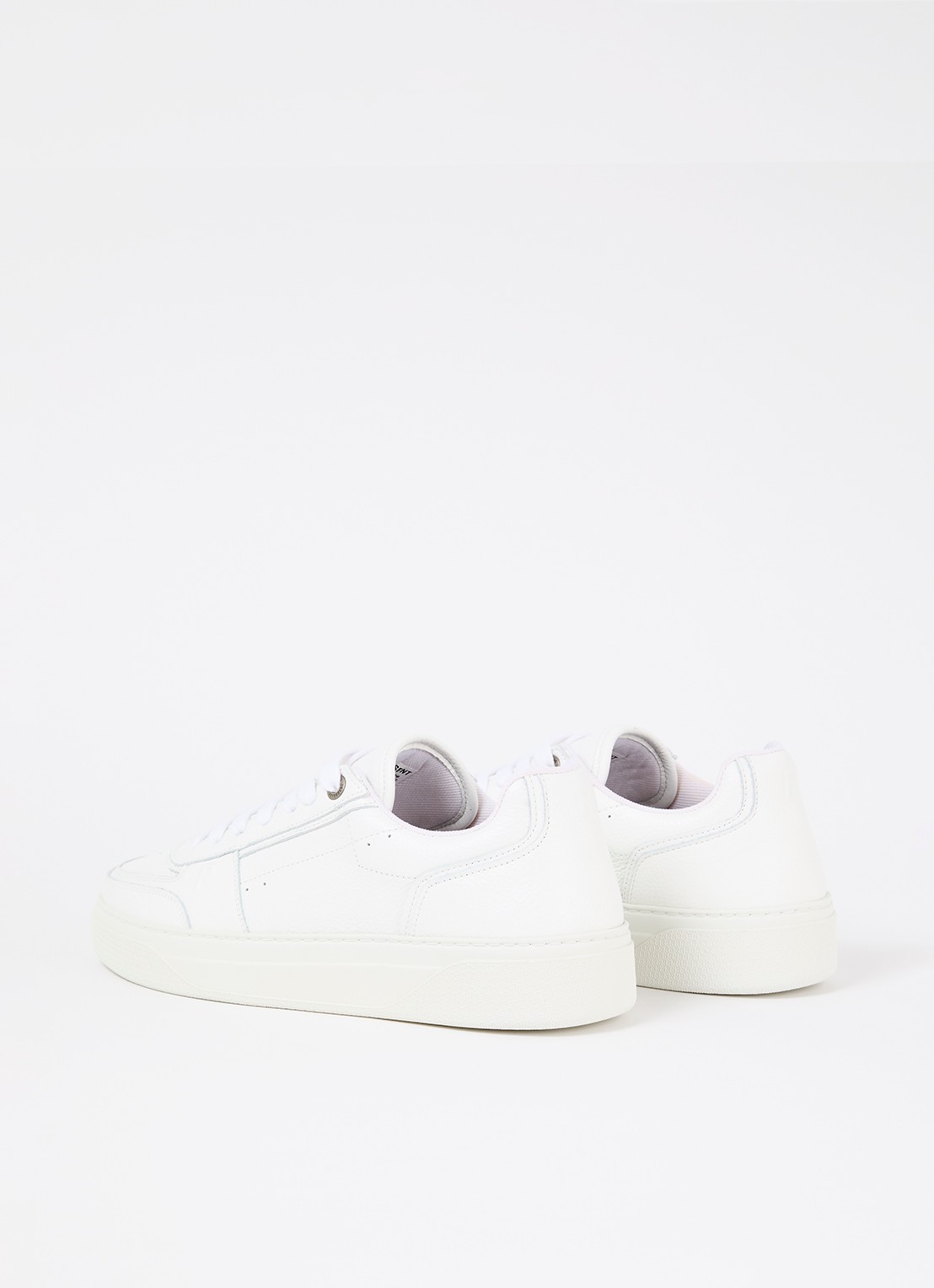 Represent Initial sneaker van leer met structuur - achterkant wit