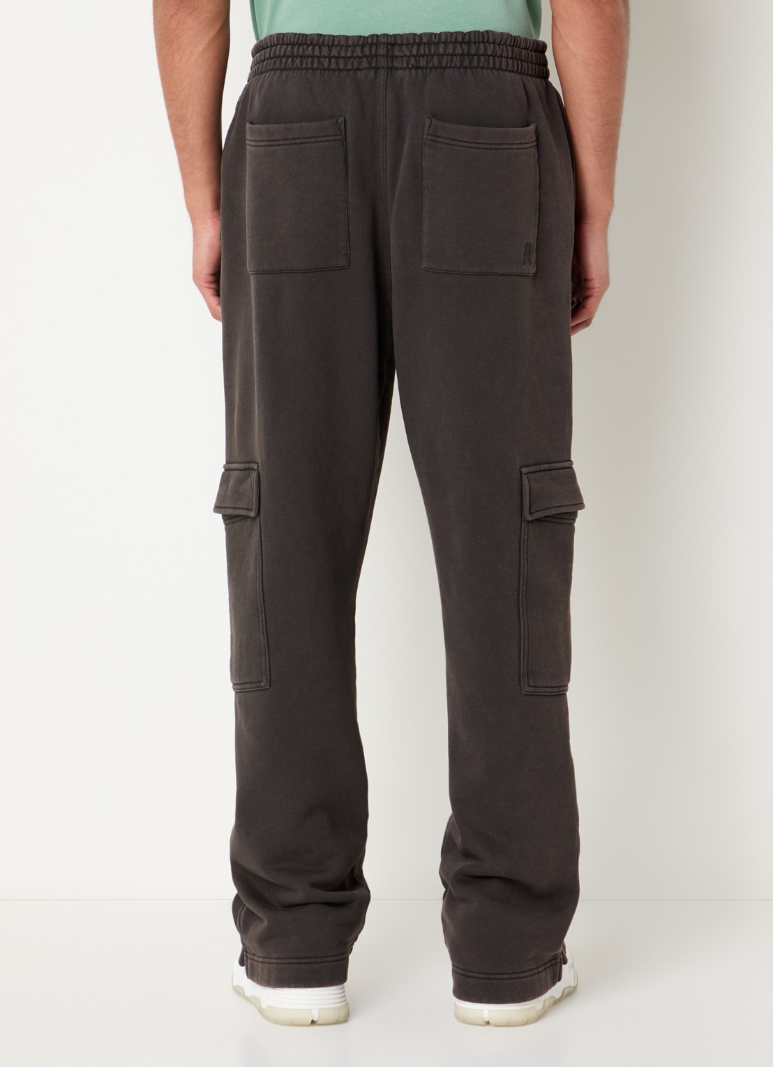 Represent Initial straight fit joggingbroek met steekzakken - achterkant 5 bruin