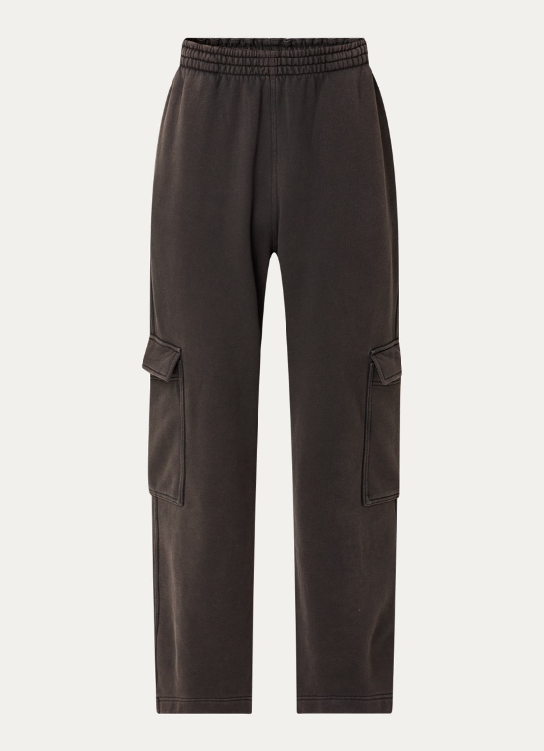 Represent Initial straight fit joggingbroek met steekzakken - voorkant 3 bruin