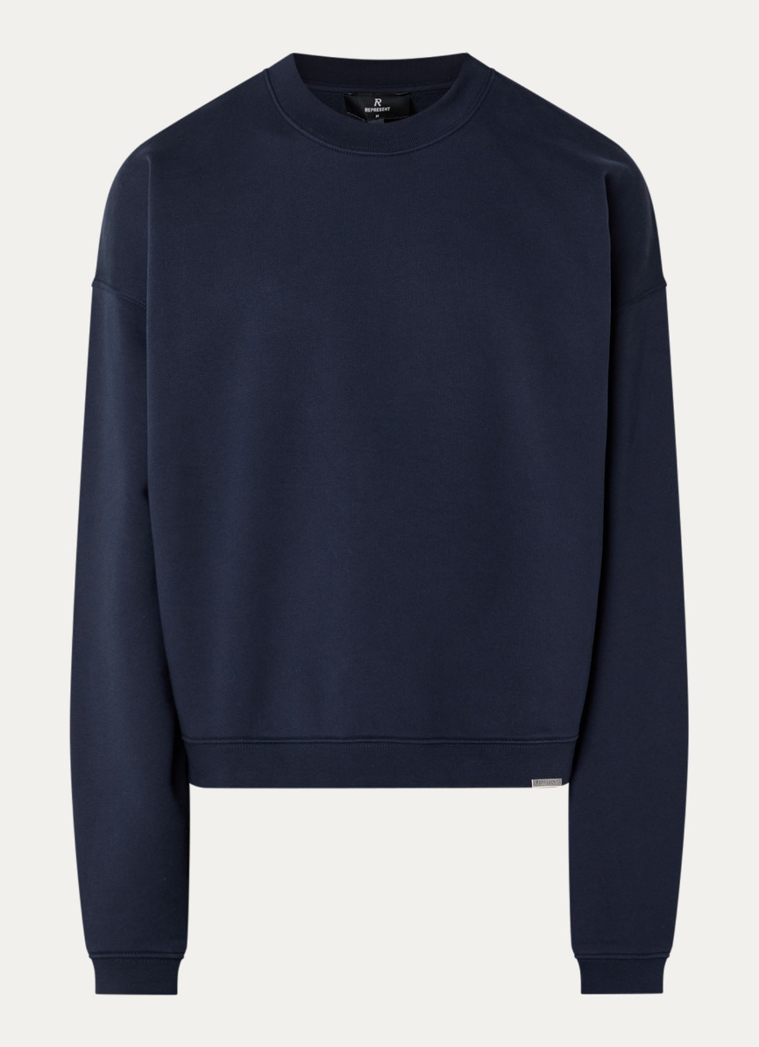 Represent Initial sweater met stretch - voorkant 2 donkerblauw