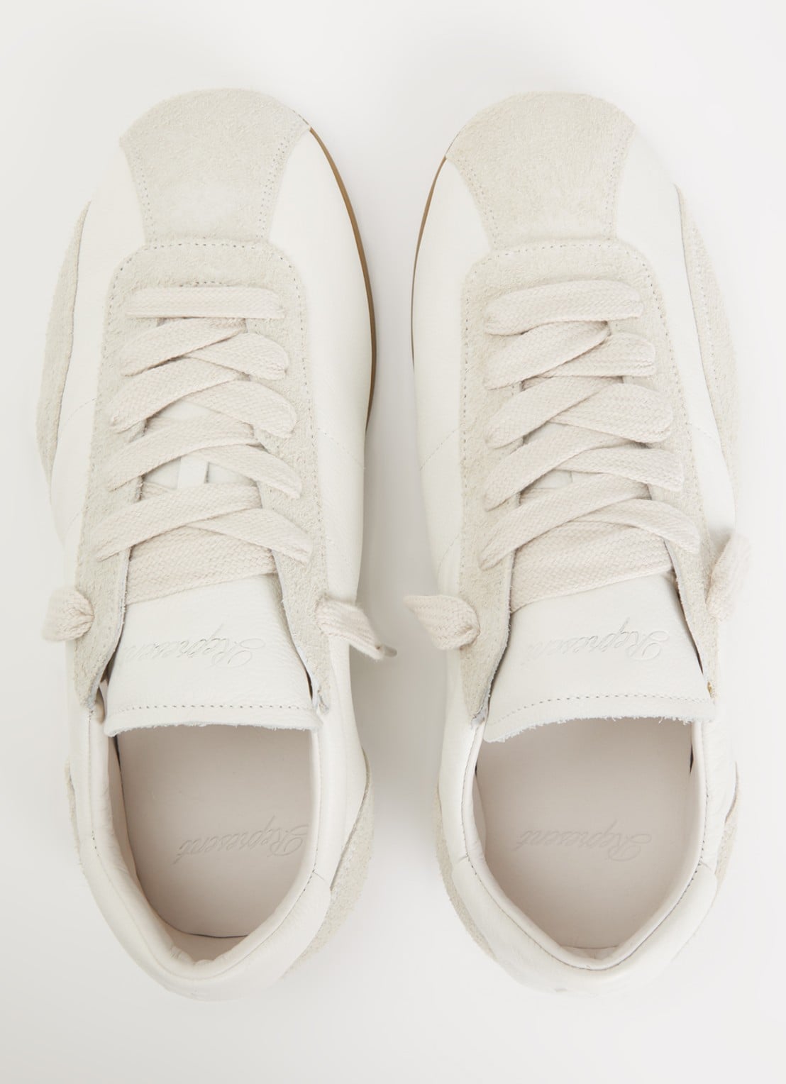 Represent Low-Pro sneaker van leer met suède details - detail 2 wit