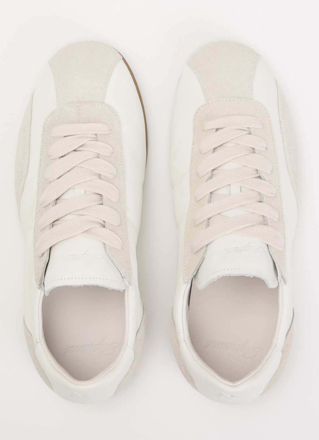 Represent Low-Pro sneaker van leer met suède details - detail 4 wit