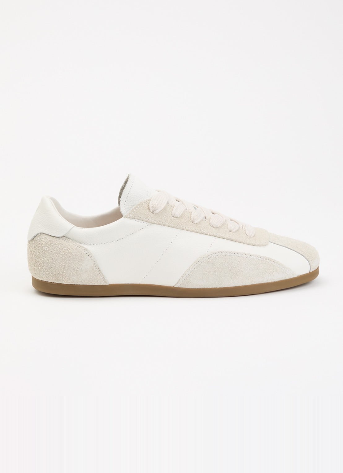 Represent Low-Pro sneaker van leer met suède details - voorkant wit