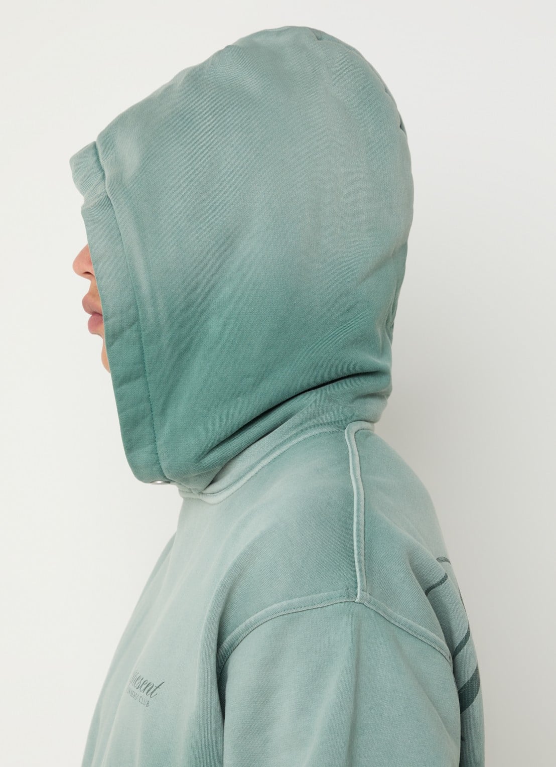Represent Owners Club hoodie met logo- en backprint - detail 3 groen