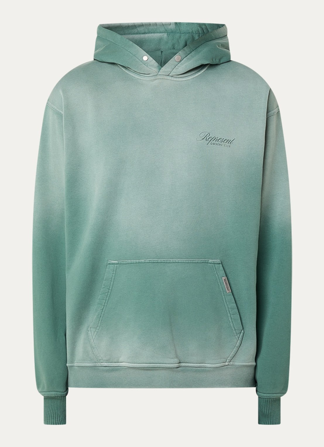 Represent Owners Club hoodie met logo- en backprint - voorkant 4 groen