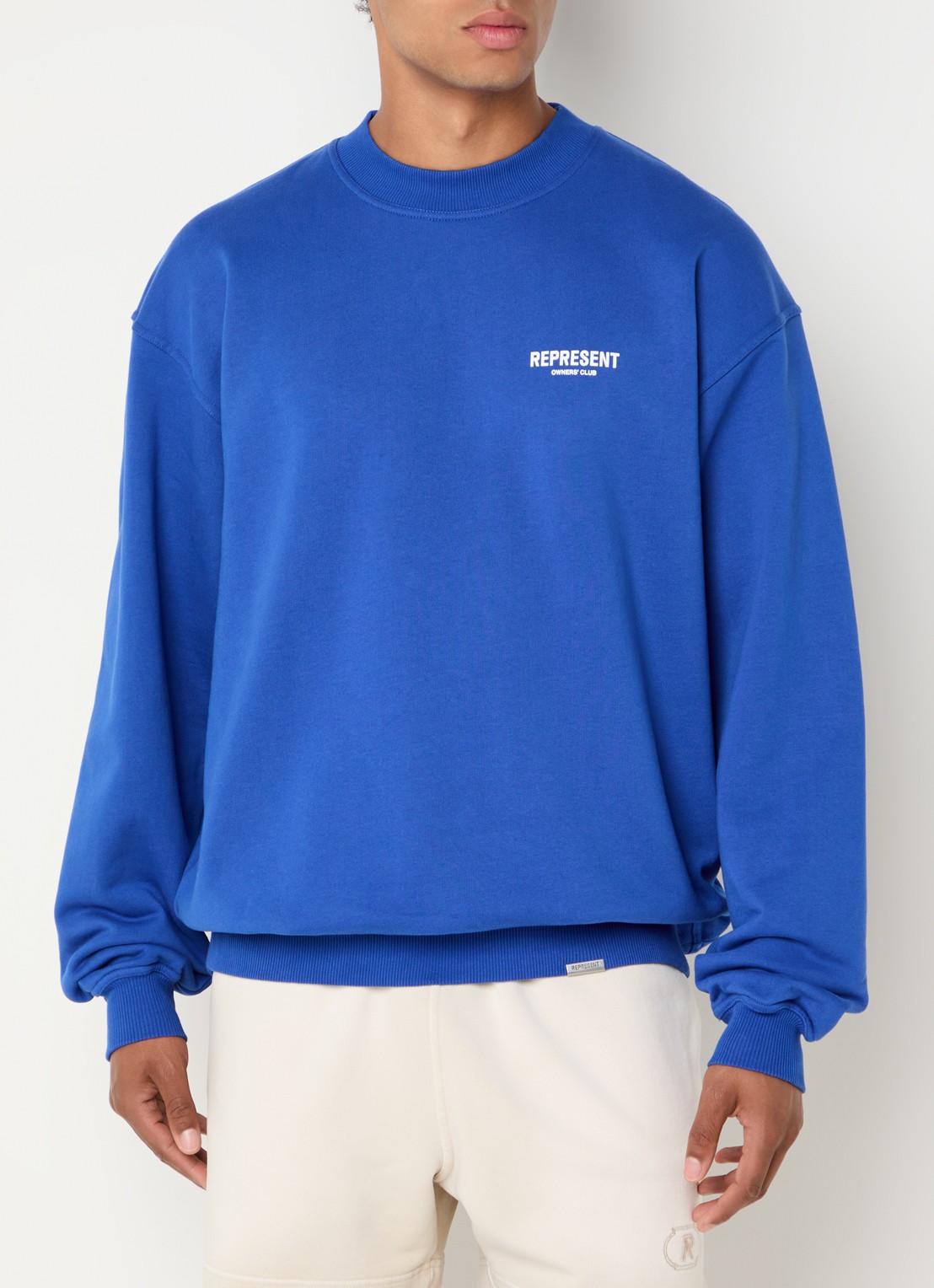 Represent Owners Club sweater met logo- en backprint - achterkant 4 kobaltblauw