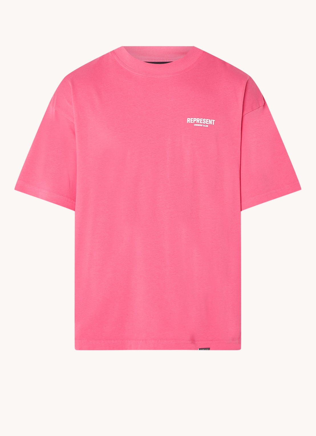 Represent Owners Club T-shirt met logo- en backprint - voorkant 3 roze
