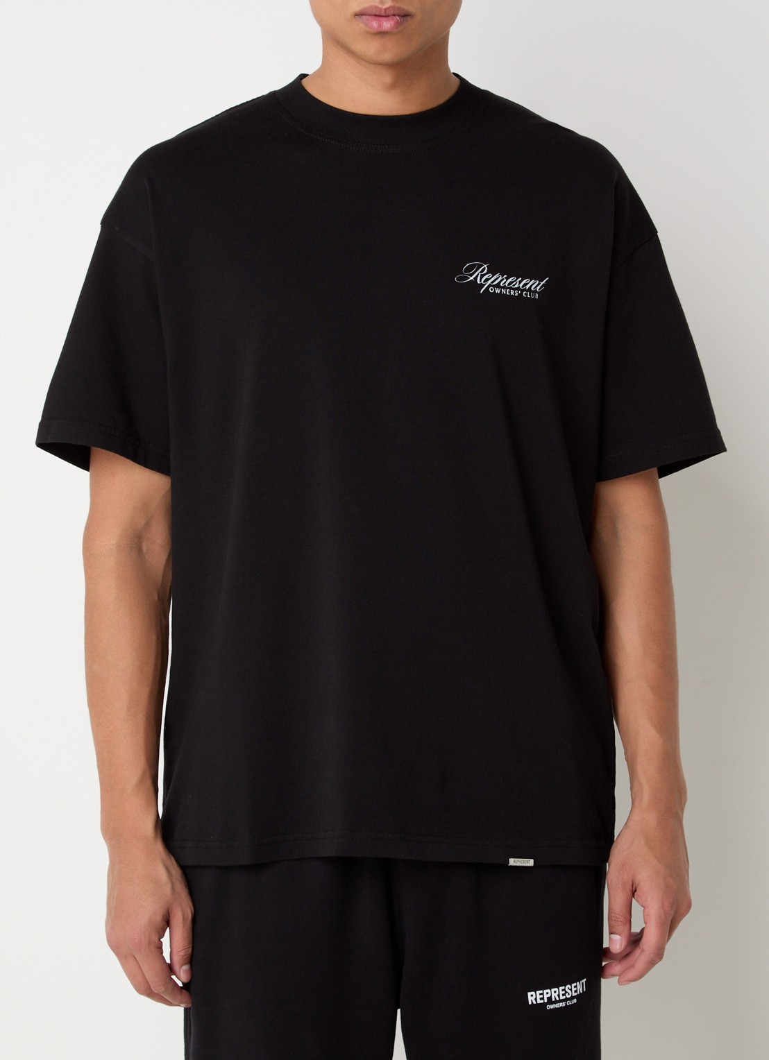 Represent Owners Club T-shirt met logo- en backprint - achterkant zwart