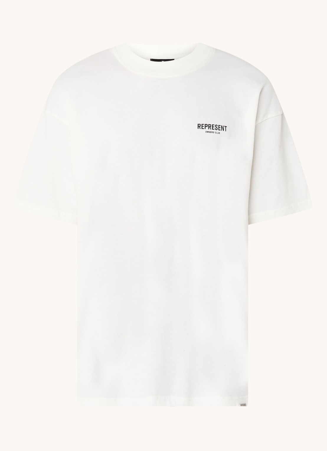 Represent Owners Club T-shirt met logo- en backprint - voorkant 2 wit