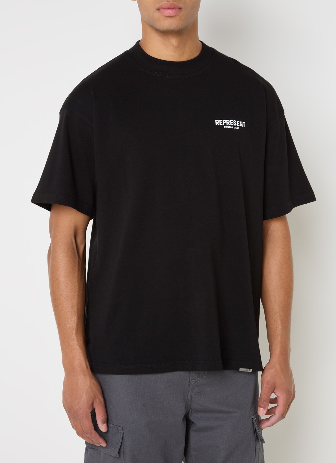 Represent Owners Club T-shirt met logo- en backprint - achterkant 2 zwart