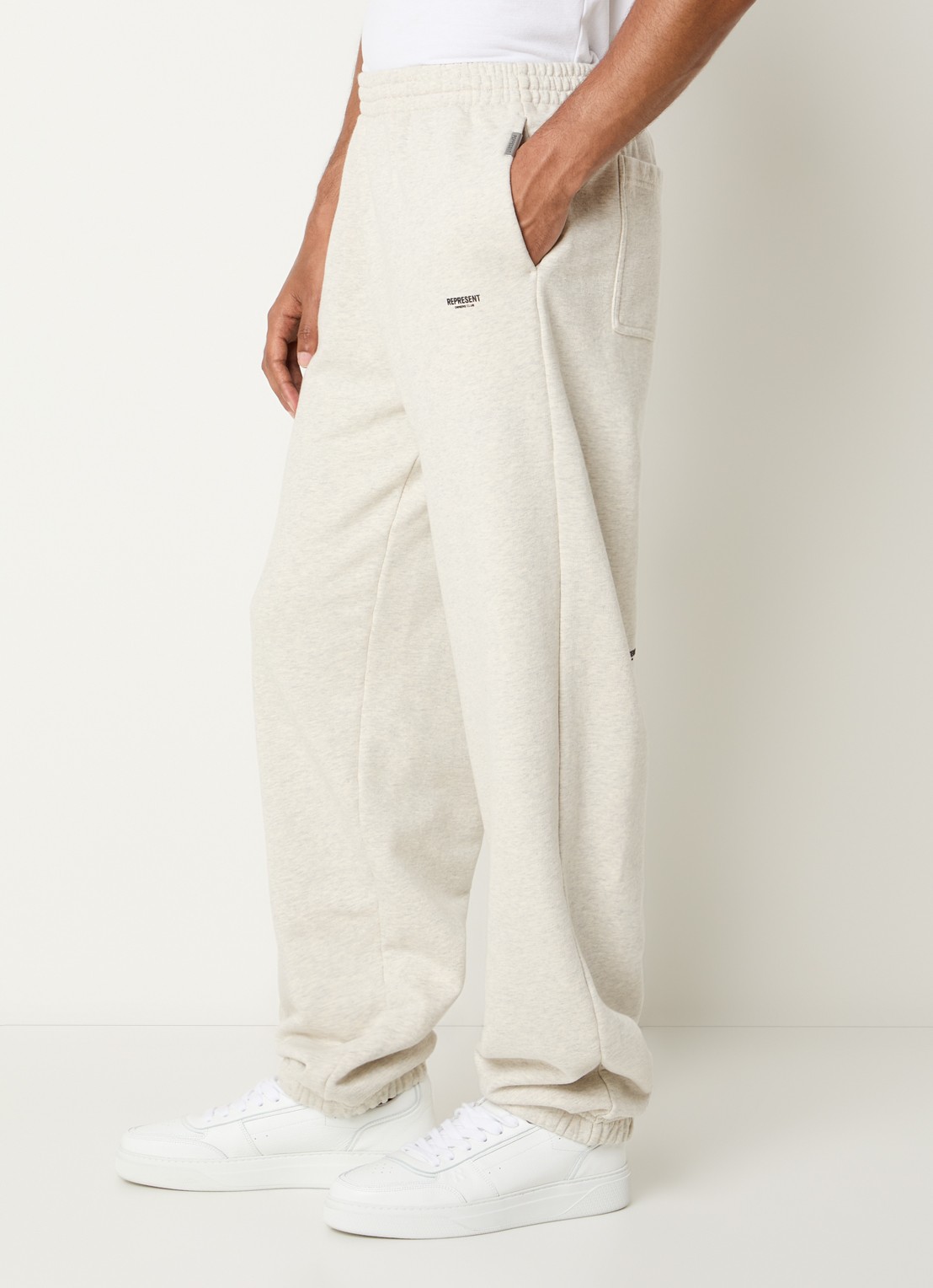 Represent Owners Club tapered fit broek met steekzakken - detail 4 zand