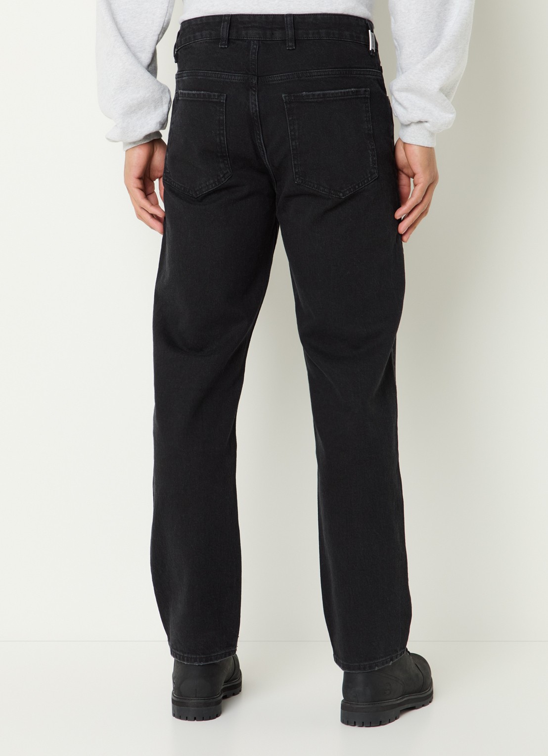 Represent R2 straight leg jeans met gekleurde wassing - achterkant 3 zwart