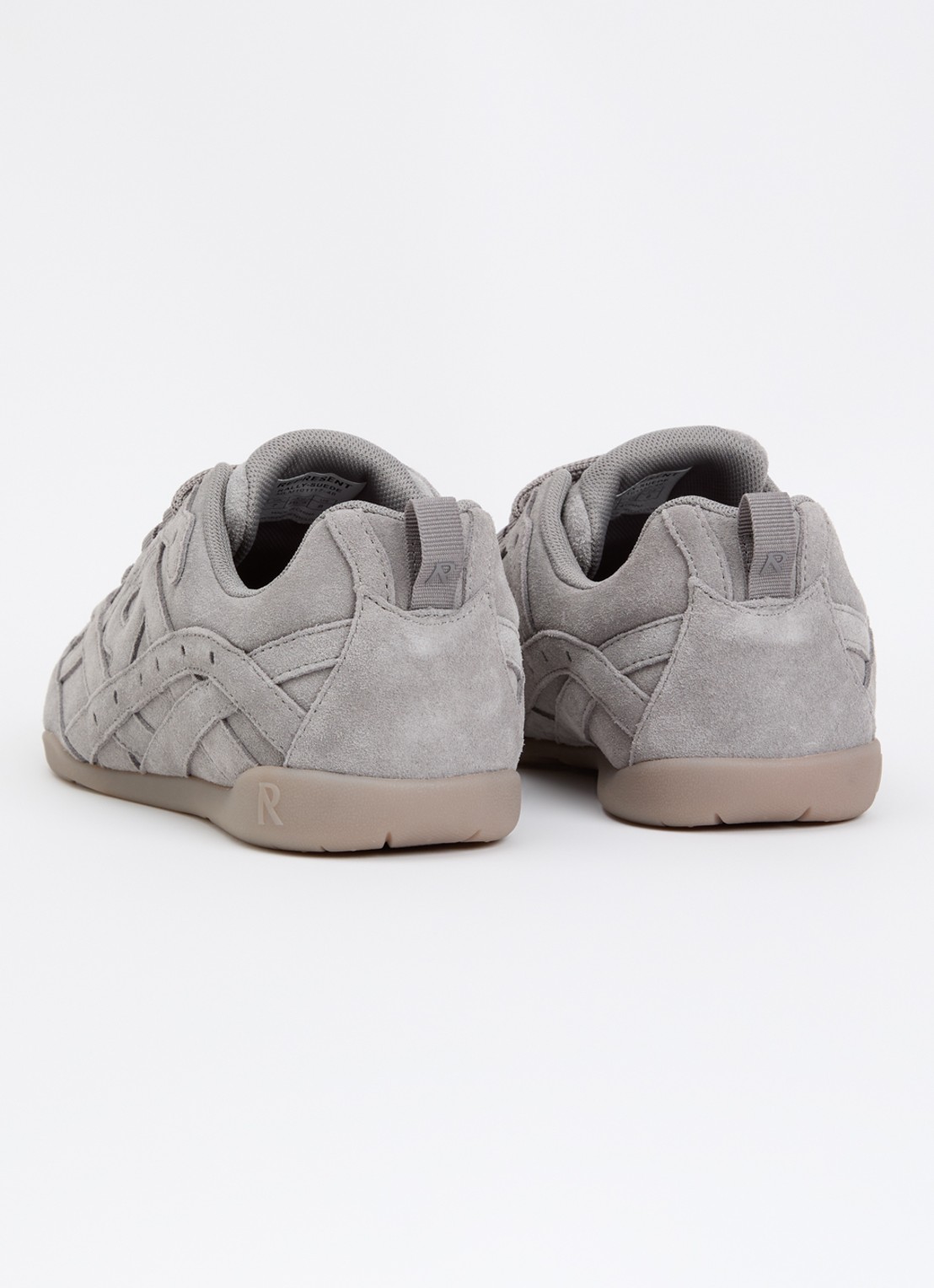 Represent Rally sneaker van suède - achterkant grijs