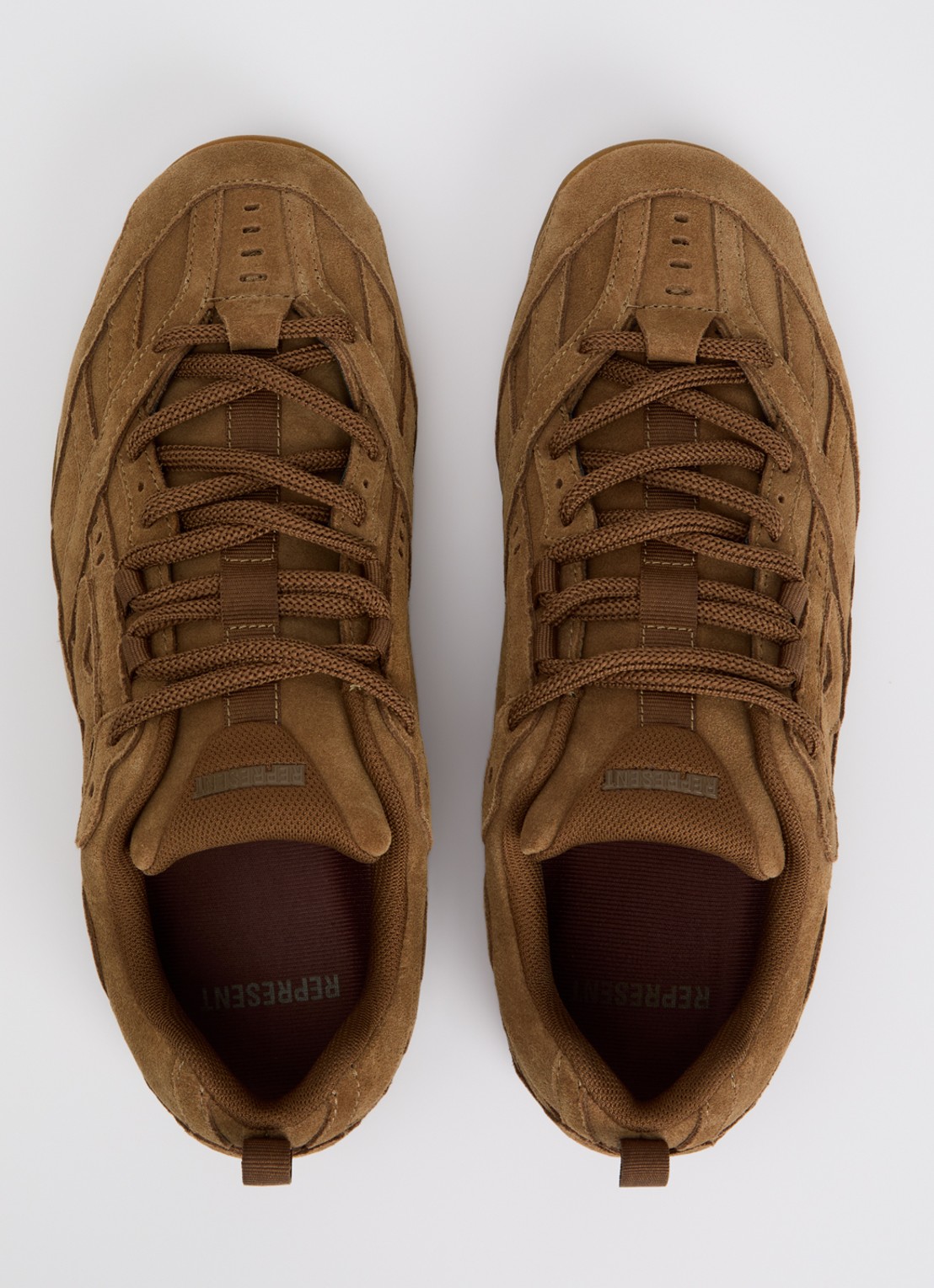 Represent Rally sneaker van suède - detail 4 bruin