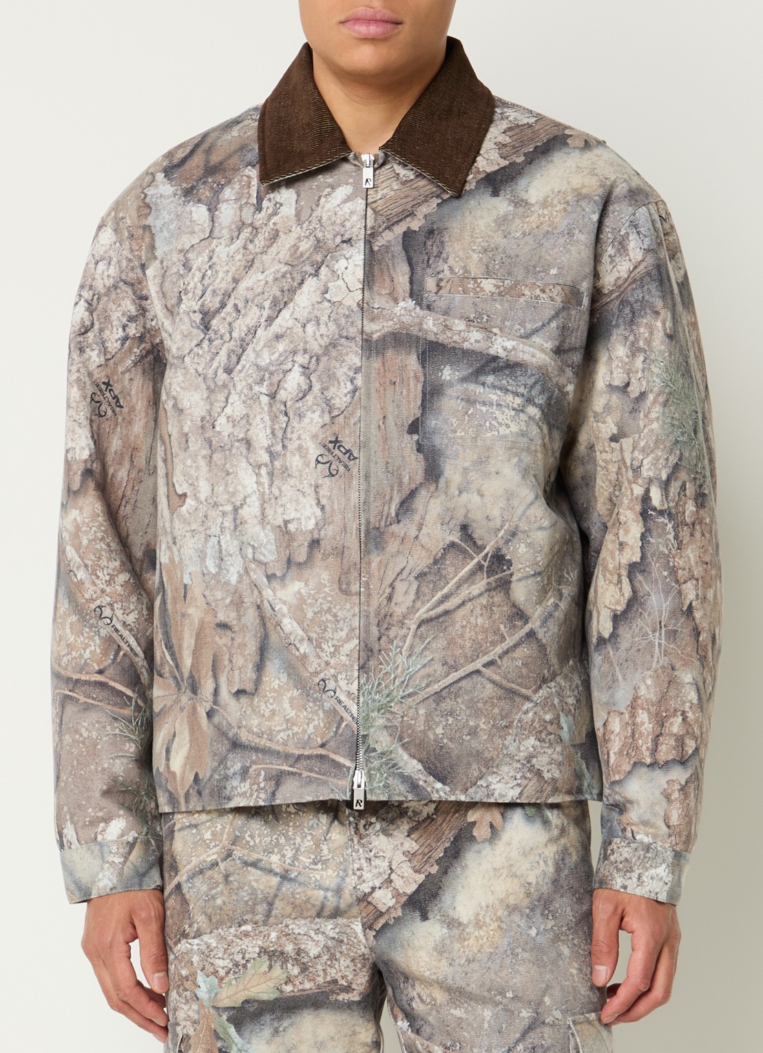 Represent Realtree jack met camouflageprint - detail 3 donkerbeige