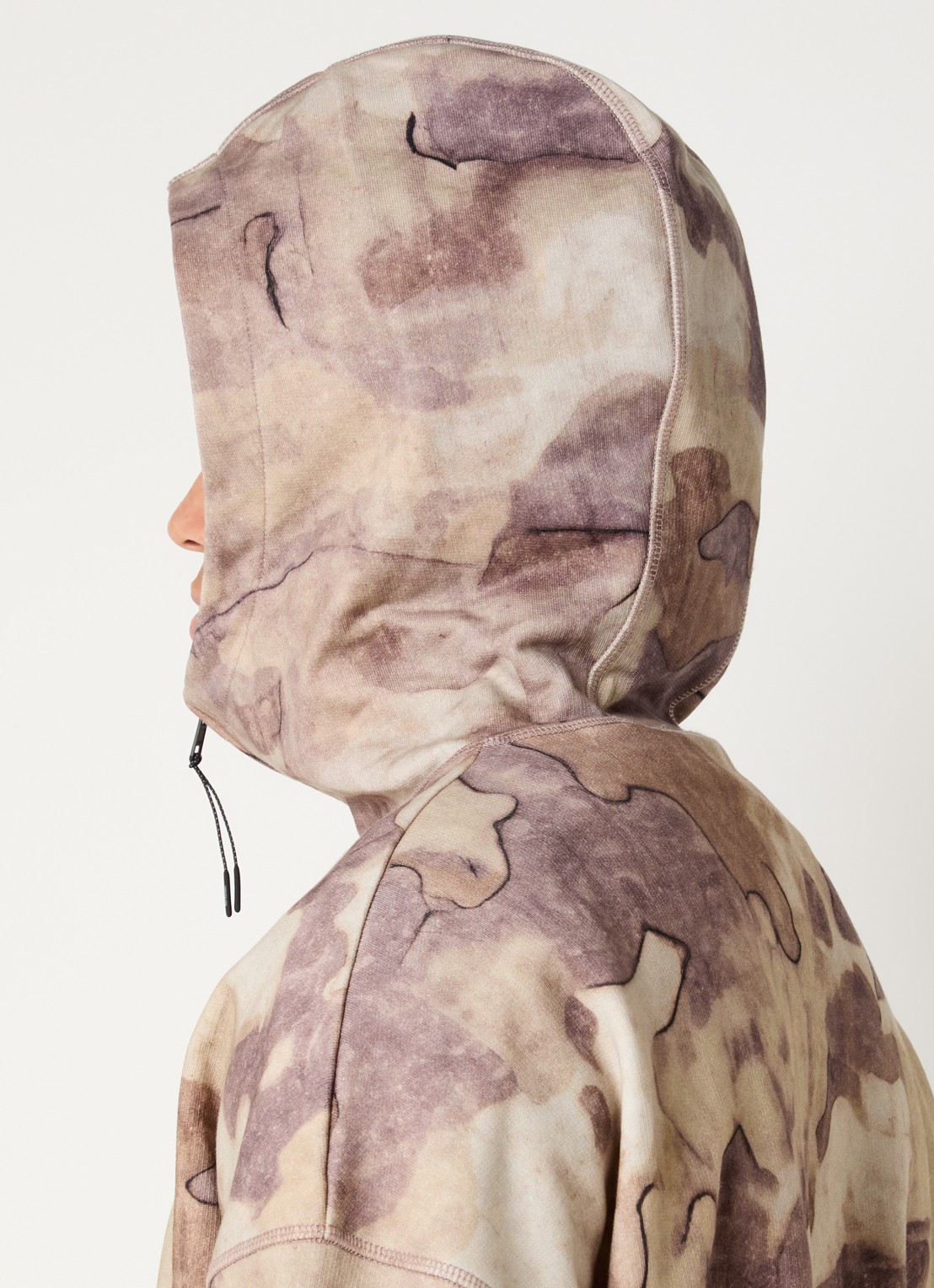 Represent Storm hoodie met print en kangoeroezak - detail 2 beige