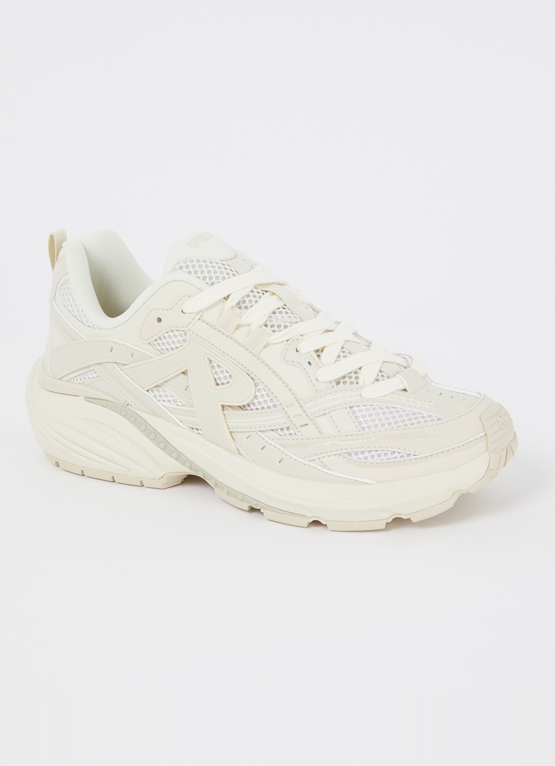 Represent Storm Runner sneaker met mesh details - voorkant creme