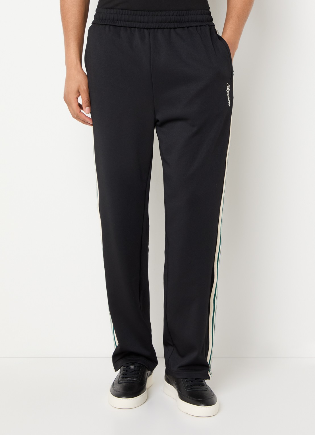Represent Straight fit joggingbroek met ritszakken - detail zwart