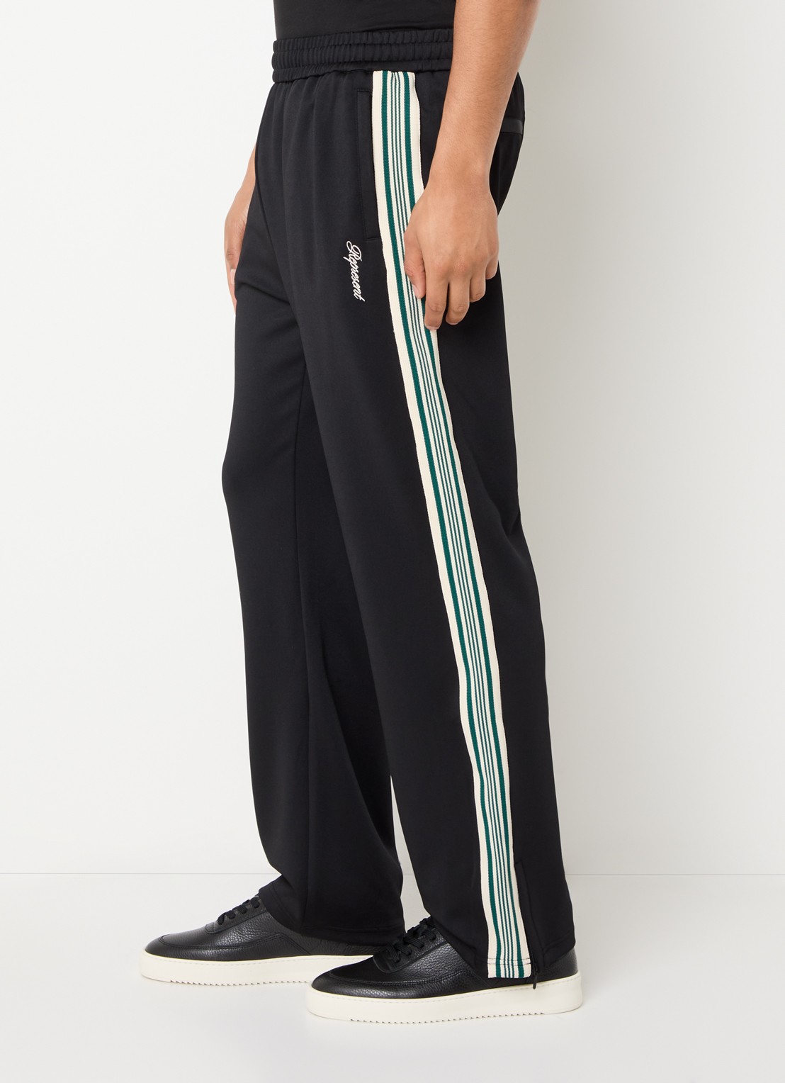 Represent Straight fit joggingbroek met ritszakken - detail 2 zwart