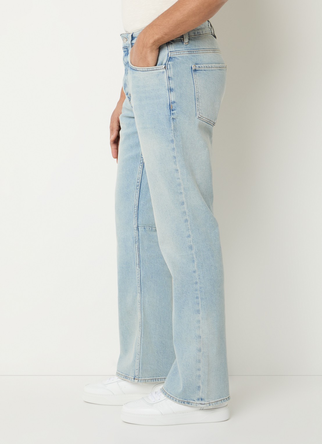 Represent Straight leg jeans met lichte wassing  - detail 5 indigo