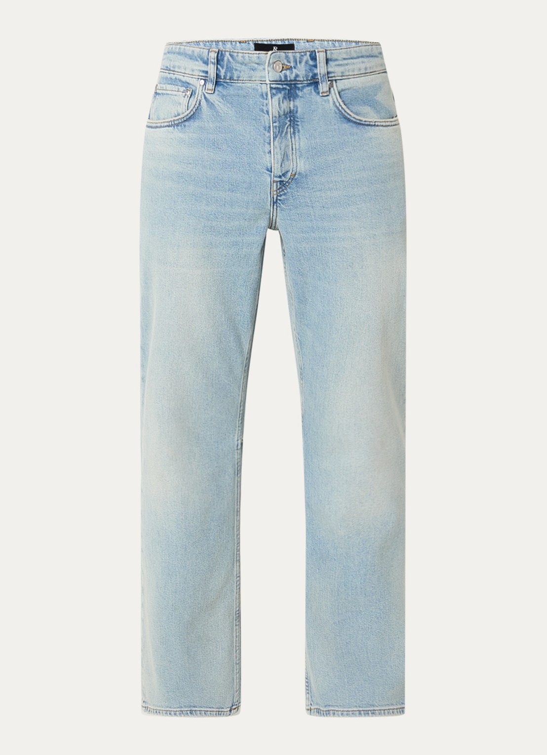 Represent Straight leg jeans met lichte wassing  - voorkant 2 indigo