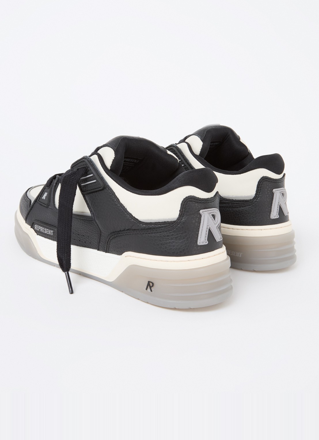 Represent Studio sneaker van leer - achterkant 8 zwart