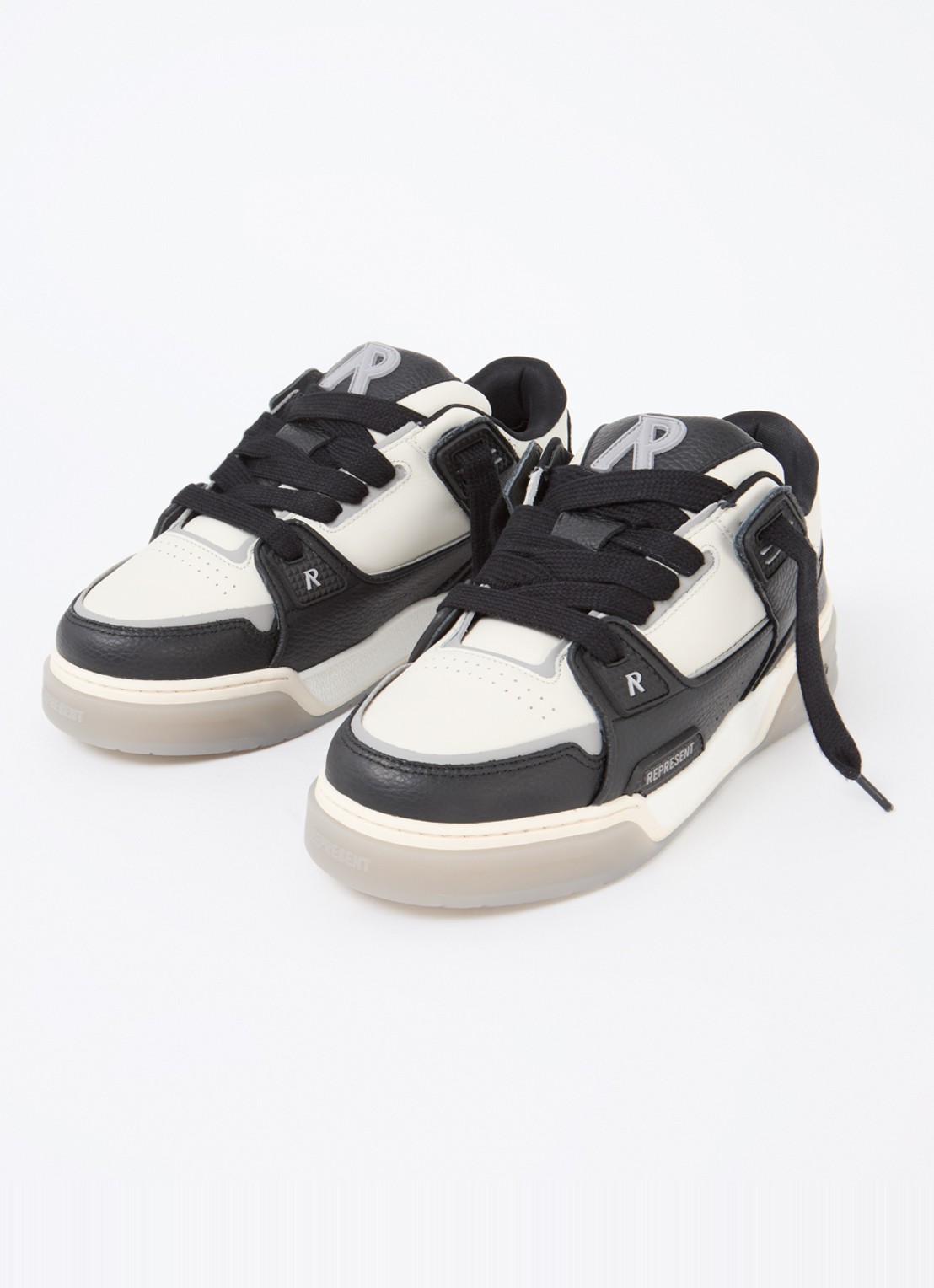 Represent Studio sneaker van leer - detail zwart