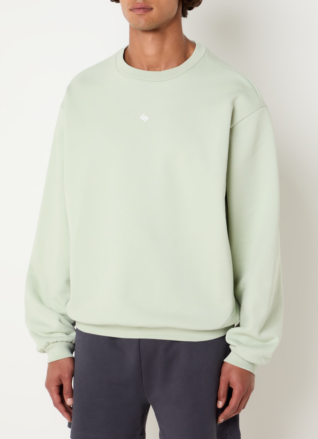 Represent Sweater met logo- en backprint - achterkant 4 lichtgroen