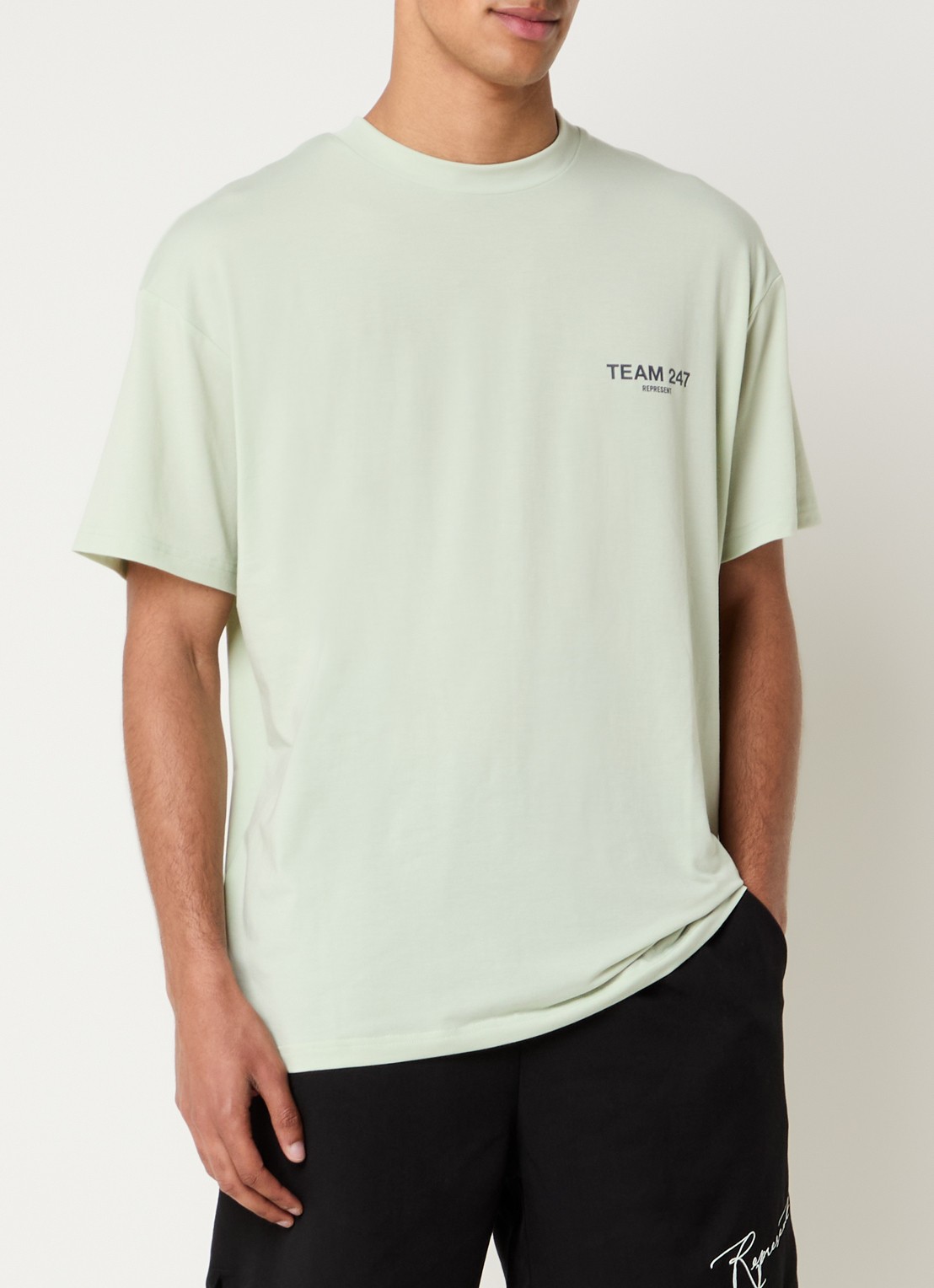 Represent T-shirt met logoprint - achterkant 3 lindegroen