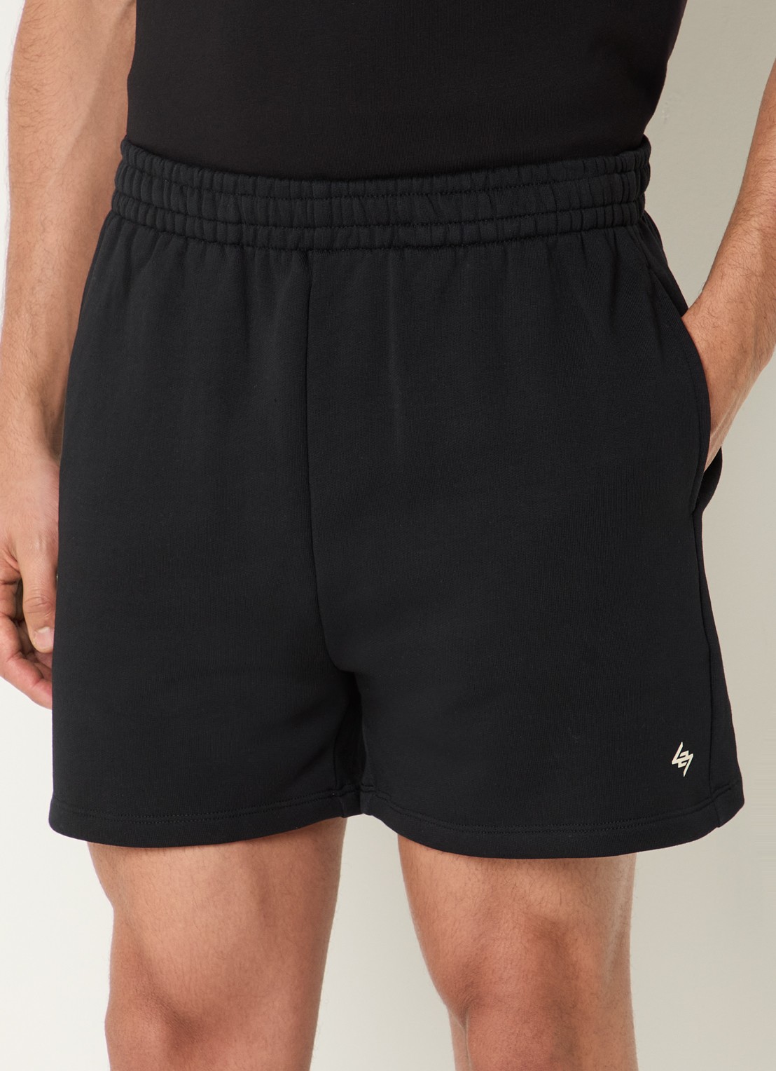 Represent Team 247 straight fit korte joggingbroek met logo - detail 4 zwart