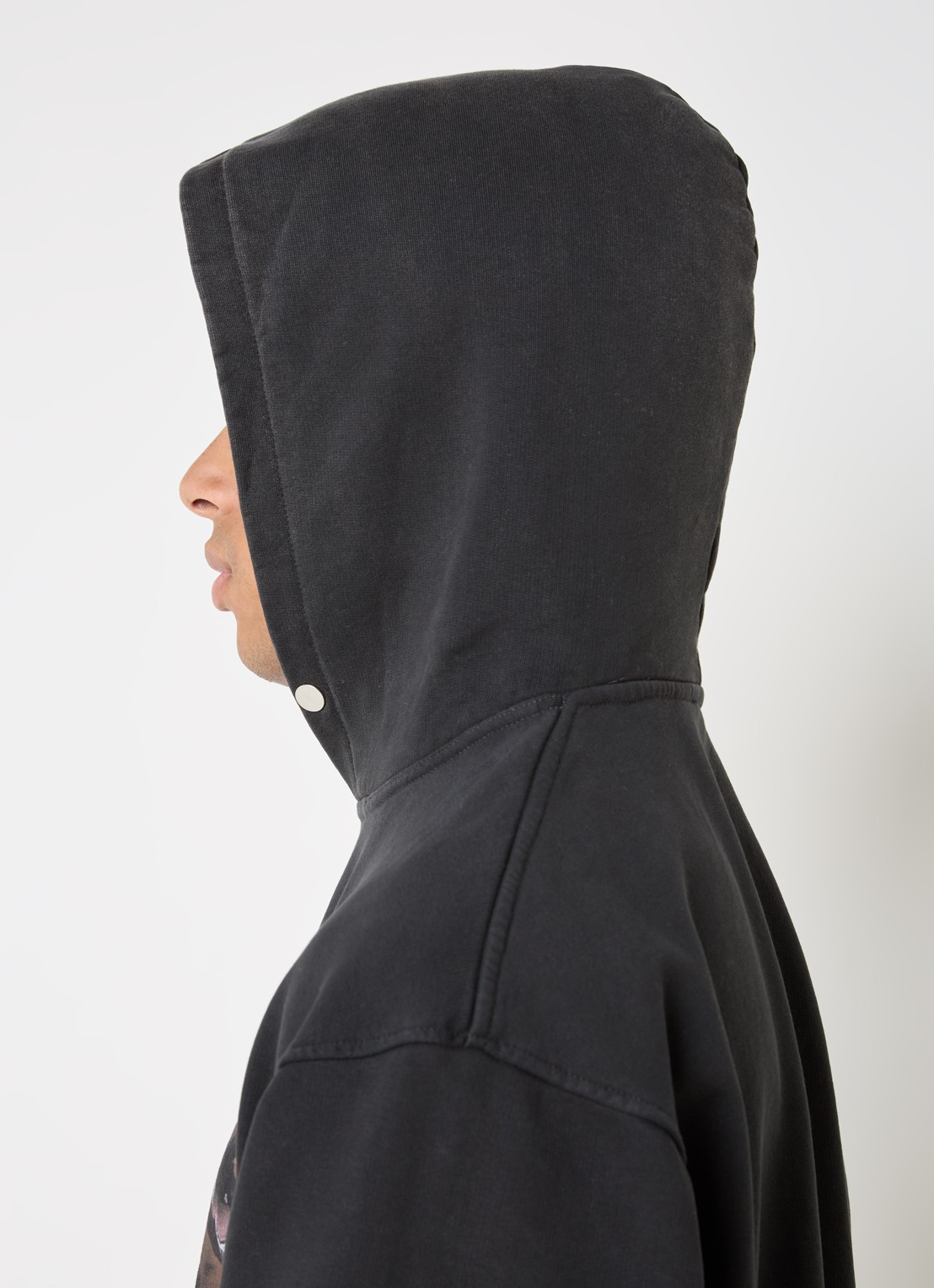 Represent Thoroughbred hoodie met logoprint - detail 4 zwart