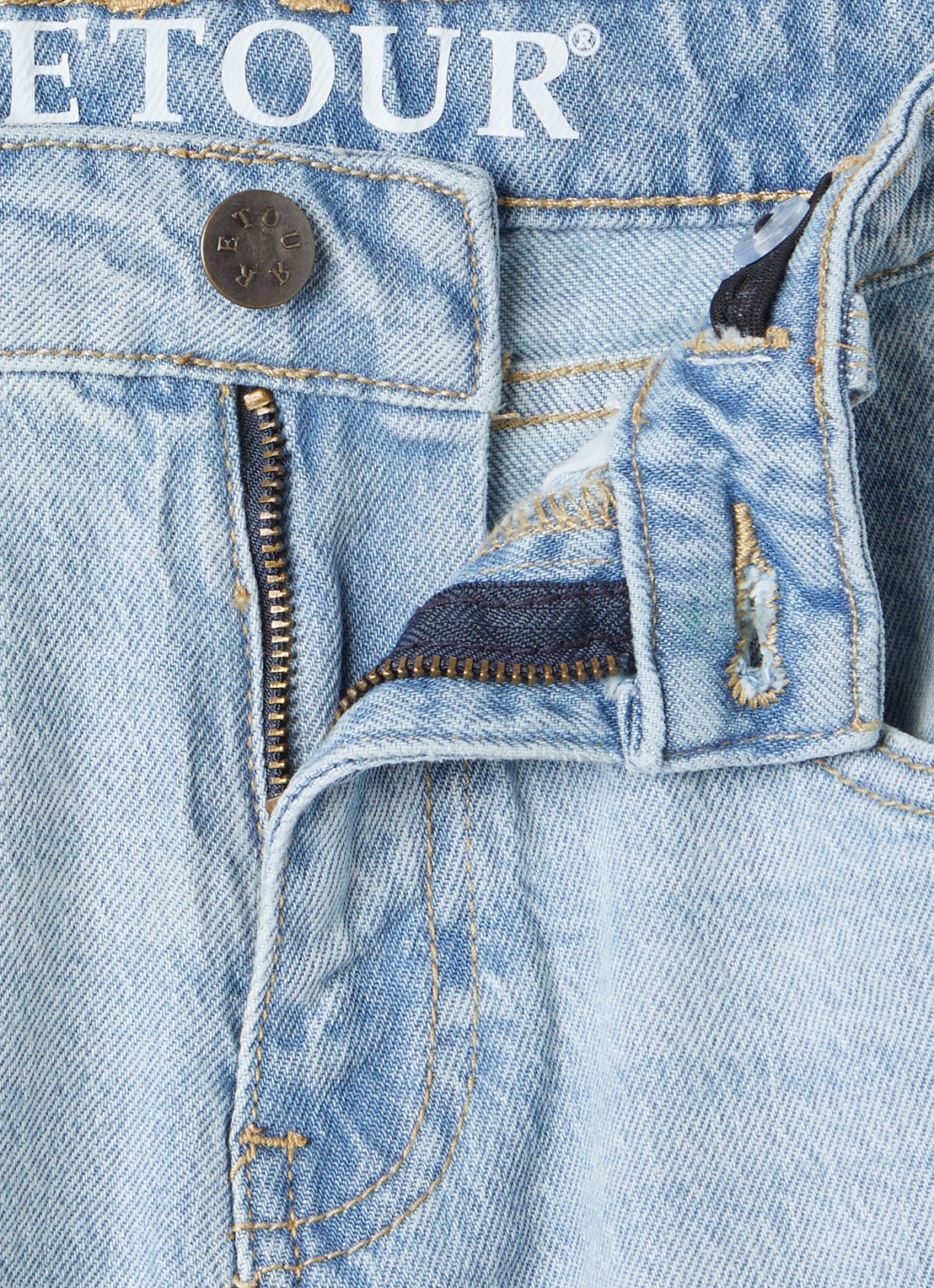 Retour Jeans Barbera straight leg jeans met lichte wassing - detail 3 indigo