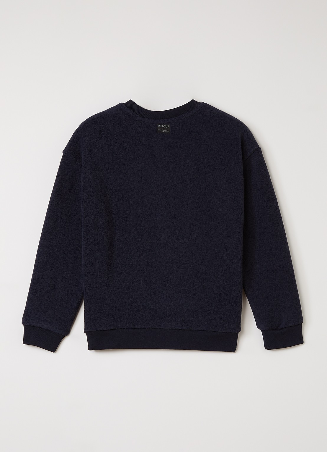 Retour Jeans Boris sweater met print - voorkant 3 donkerblauw