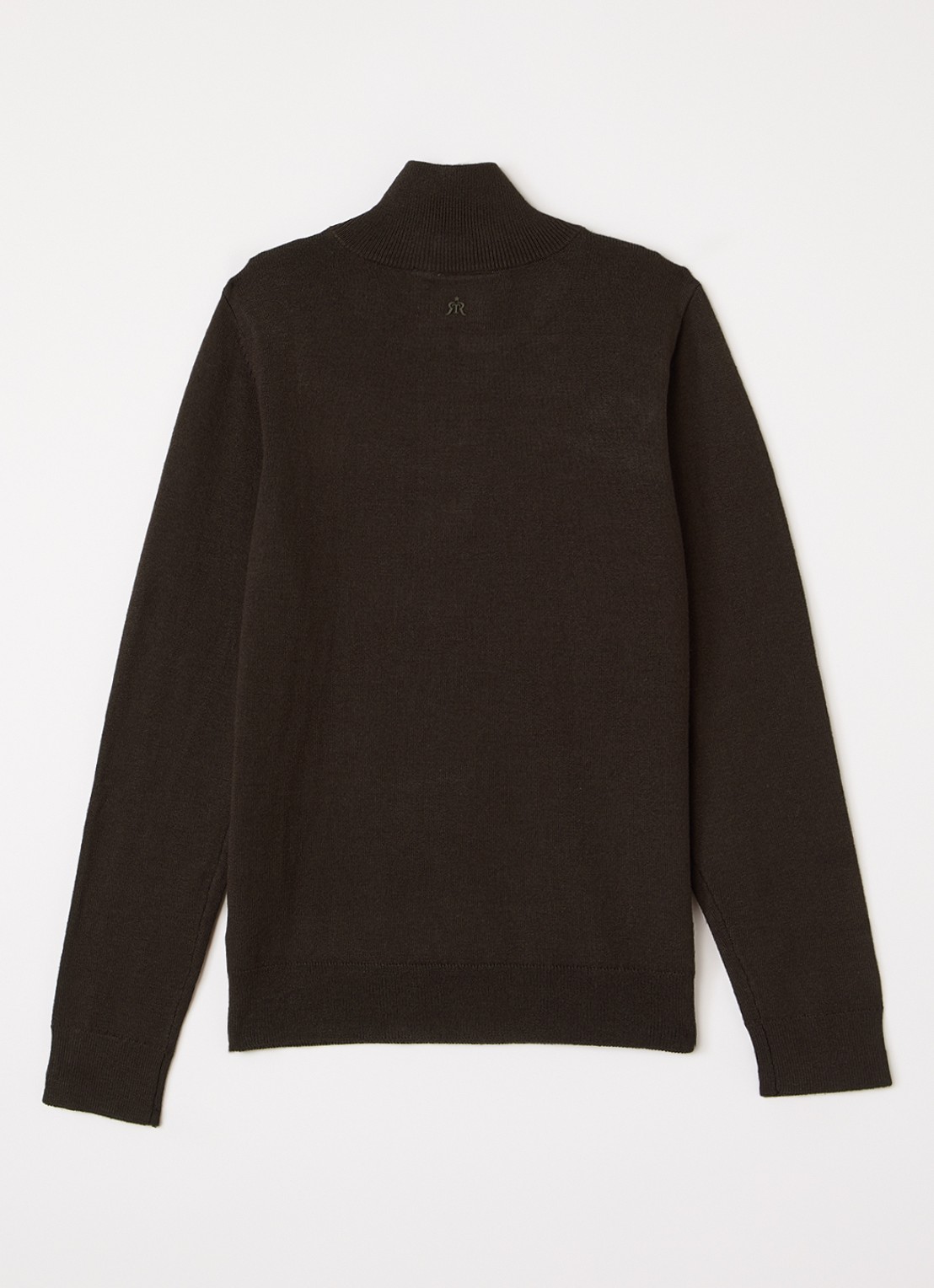 Retour Jeans Charles pullover met opstaande kraag - voorkant 3 donkerbruin