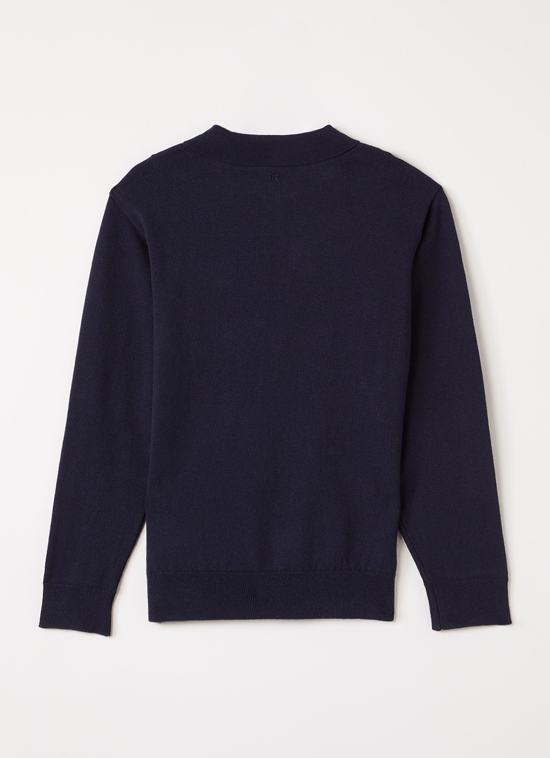 Retour Jeans Dani fijngebreide regular fit polo - voorkant 2 donkerblauw