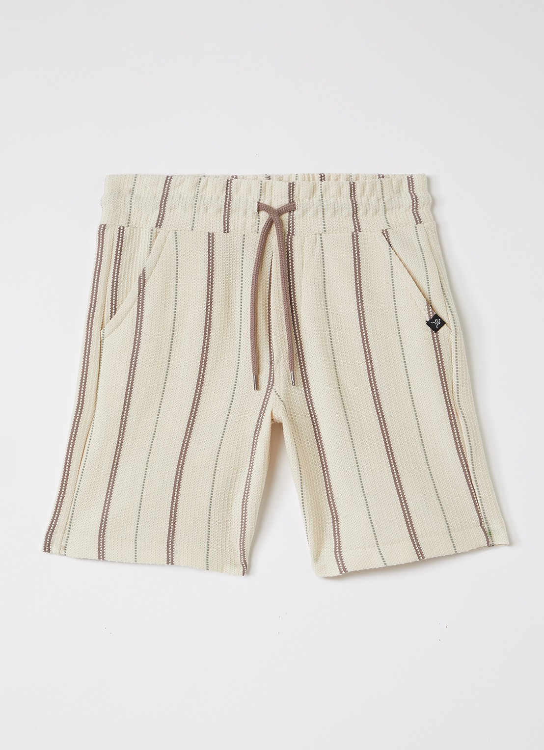 Retour Jeans Italo loose fit korte broek - voorkant 2 beige