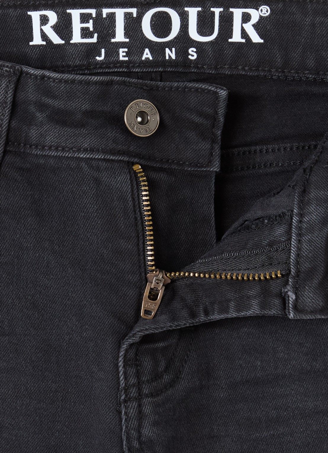 Retour Jeans James straight leg jeans met steekzakken - detail 3 zwart