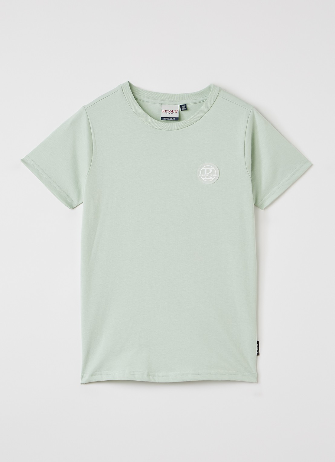Retour Jeans Kyle T-shirt met logo - voorkant lindegroen