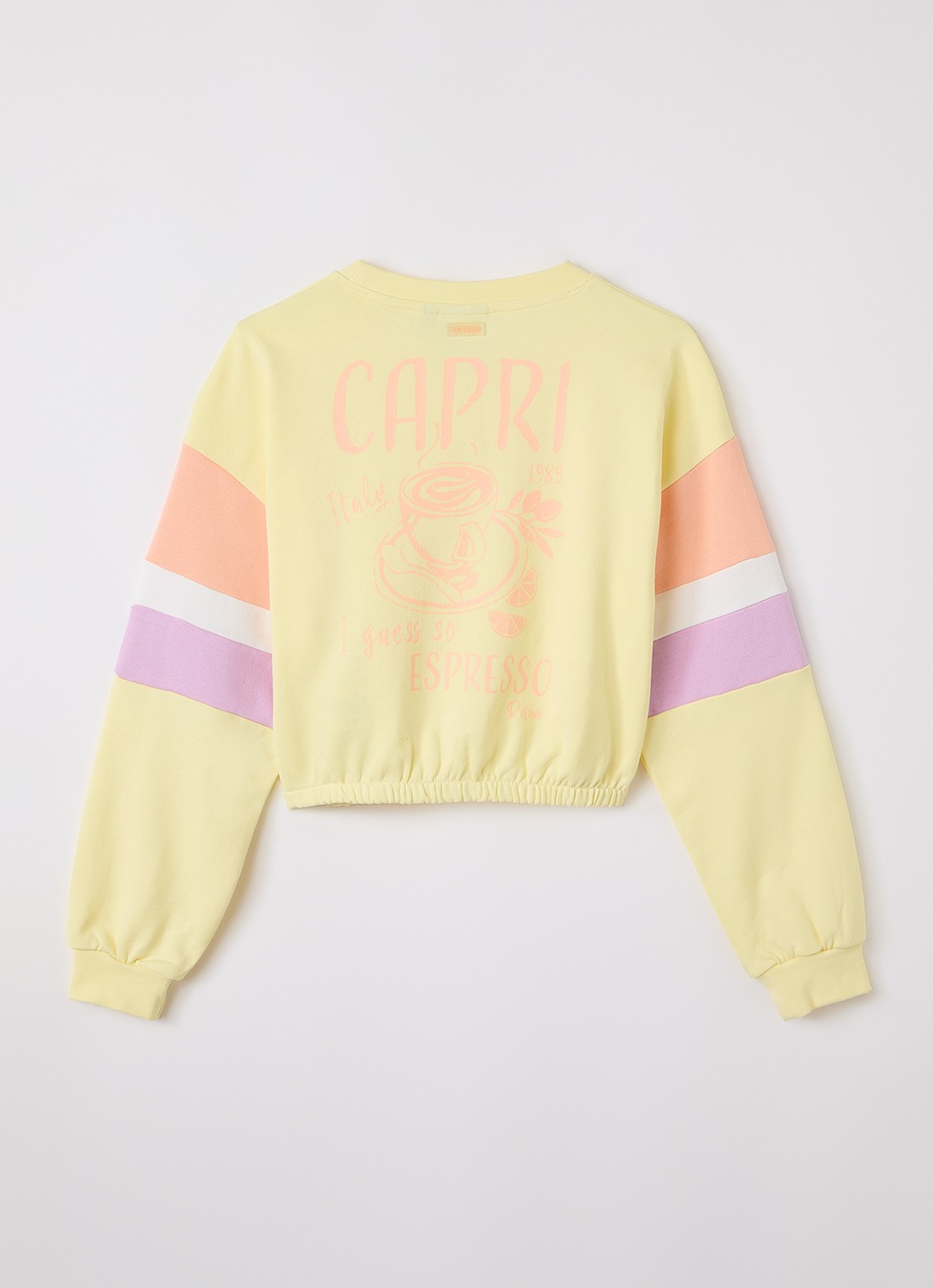 Retour Jeans Kylie sweater met print - voorkant 2 geel