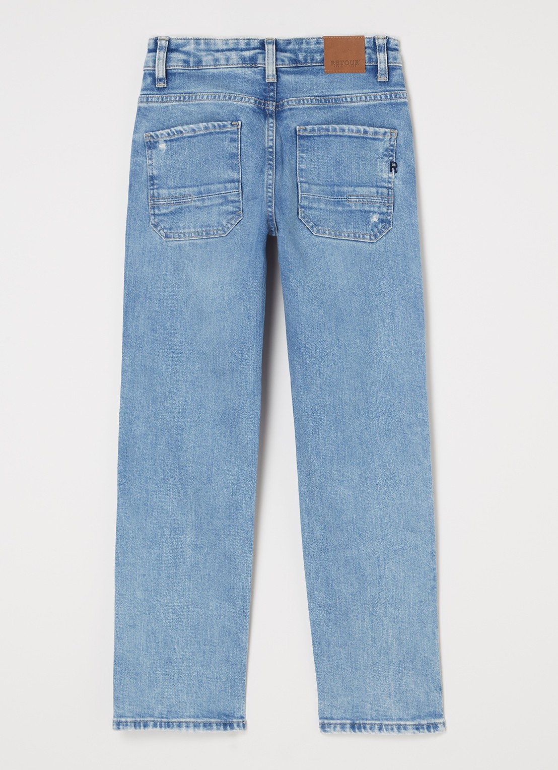 Retour Jeans Landon straight leg jeans met stretch - voorkant 3 indigo