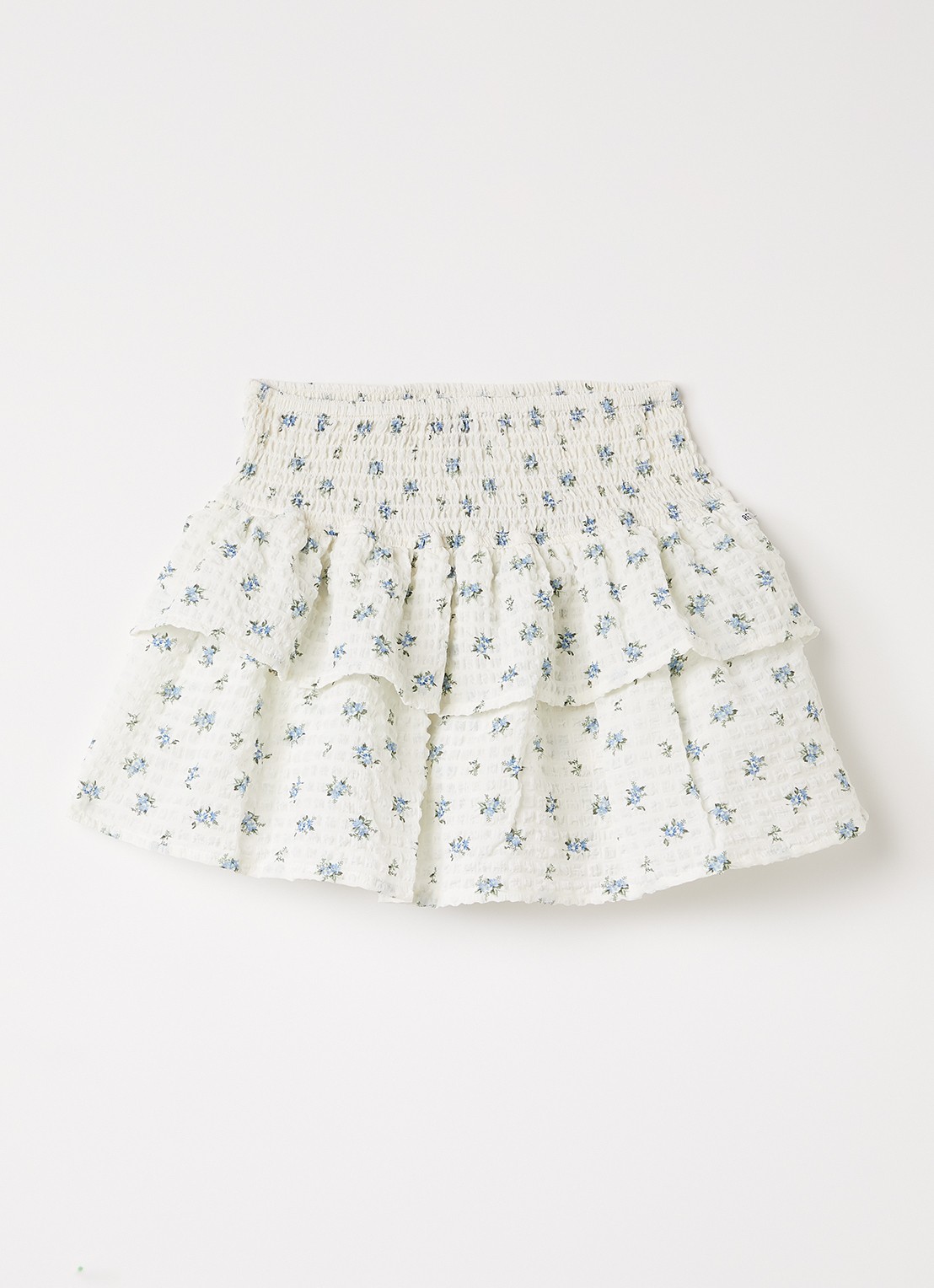 Retour Jeans Lavina broekrok met bloemenprint - voorkant 2 gebroken wit