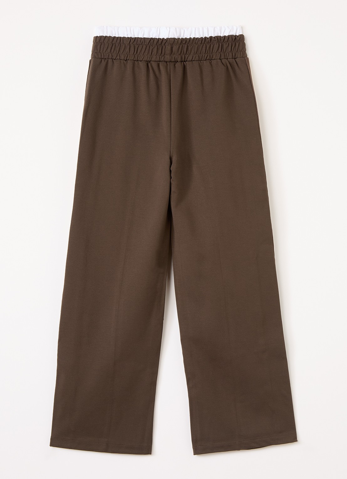 Retour Jeans Lexia straight fit trackpants met steekzakken - voorkant 3 lichtbruin