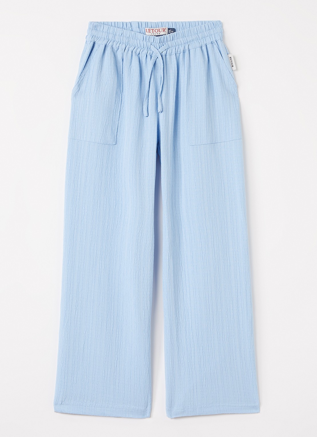 Retour Jeans Maddy loose fit broek - voorkant lichtblauw